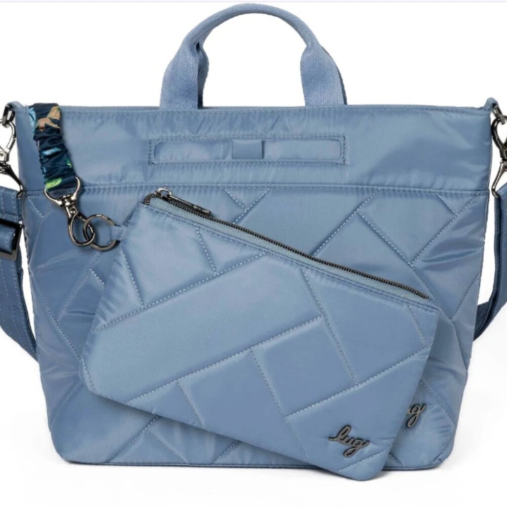 Brand New Lug Tenor 2pc Crossbody Bag in Blue Moon